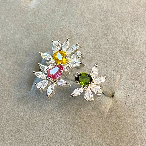 S925 designer Natural Tourmaline ring - Picture 6 of 16